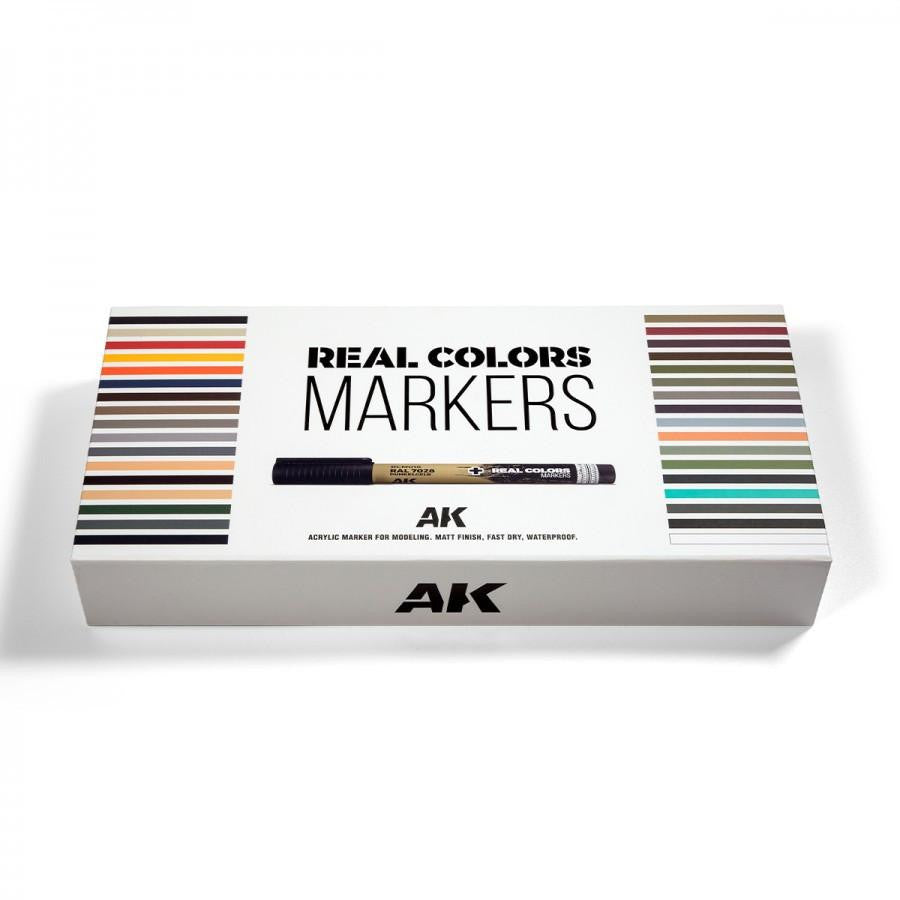 AK Interactive Real Colors Markers Box Set (34) RCM150